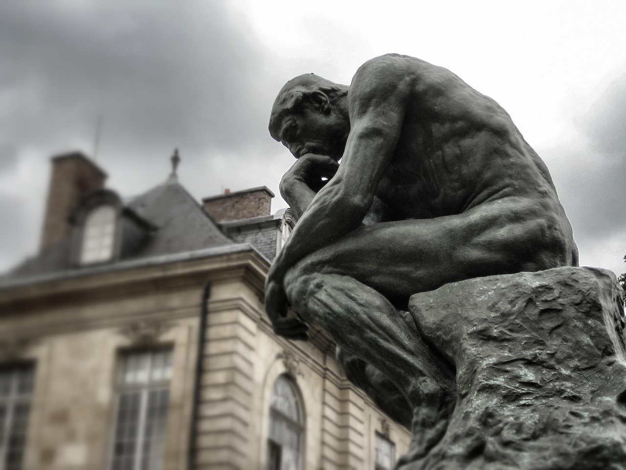 The Thinker statue, representing How to Build a Prepper's Mindset