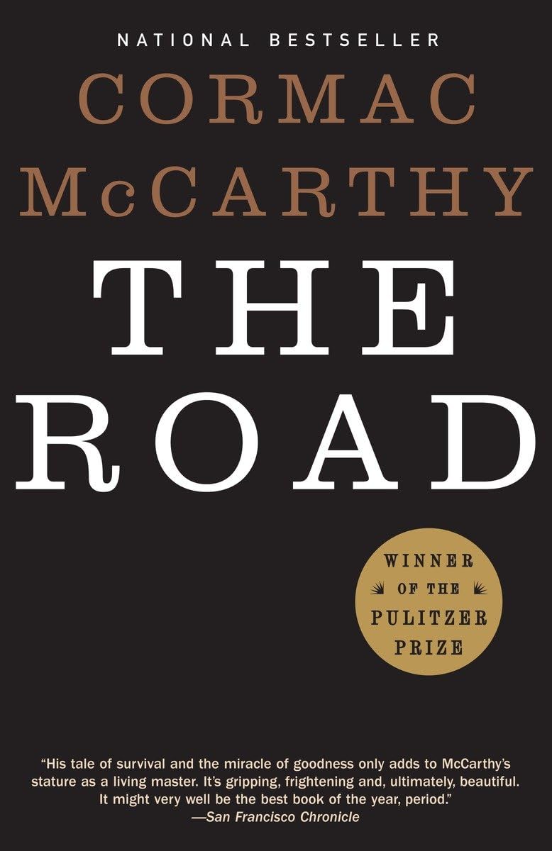 The Road book cover, by Cormac McCarthy