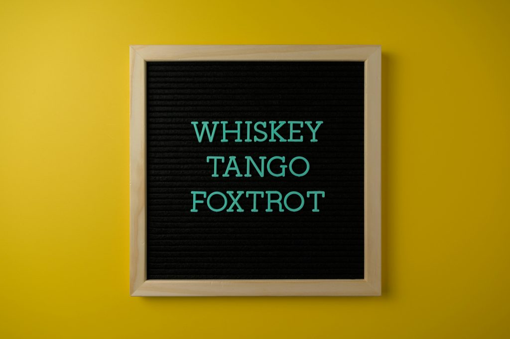 Whiskey Tango Foxtrot (WTF), representing Prepper Acronyms and what they mean